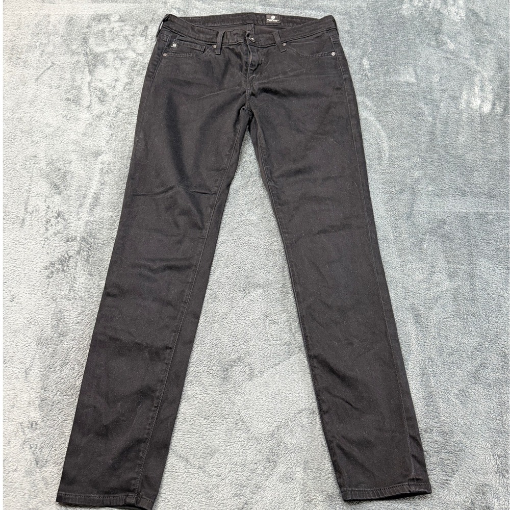 AG Adriano Goldschmied Women's Size 27P Black Skinny Jeans Made in USA
